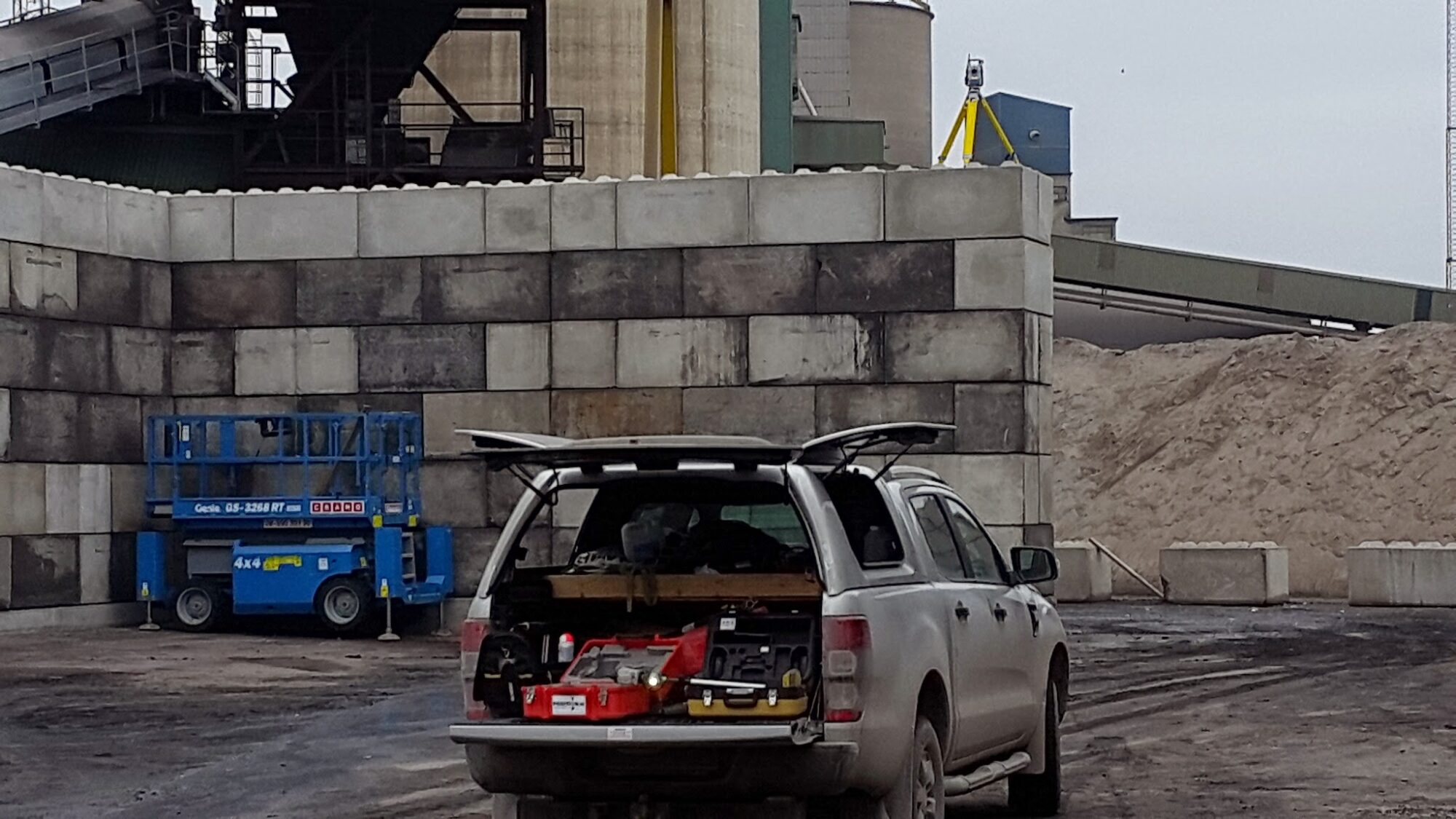 Inmätning Cementa Slite