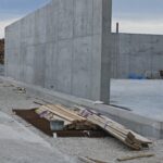 platsgjuten betongväg